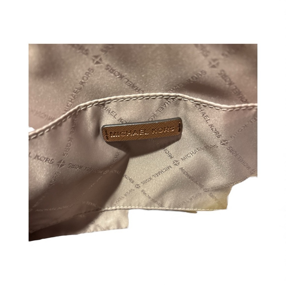 Michael Kors Jet Set Travel Medium Dome Crossbody in Brown Signature Canvas-NWT - Picture 7 of 9